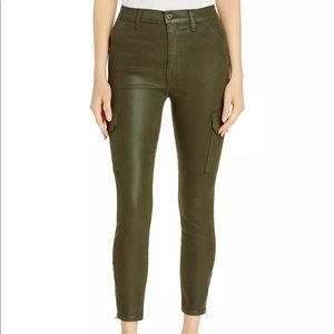 7 For All Mankind Coated Skinny Cargo Jeans